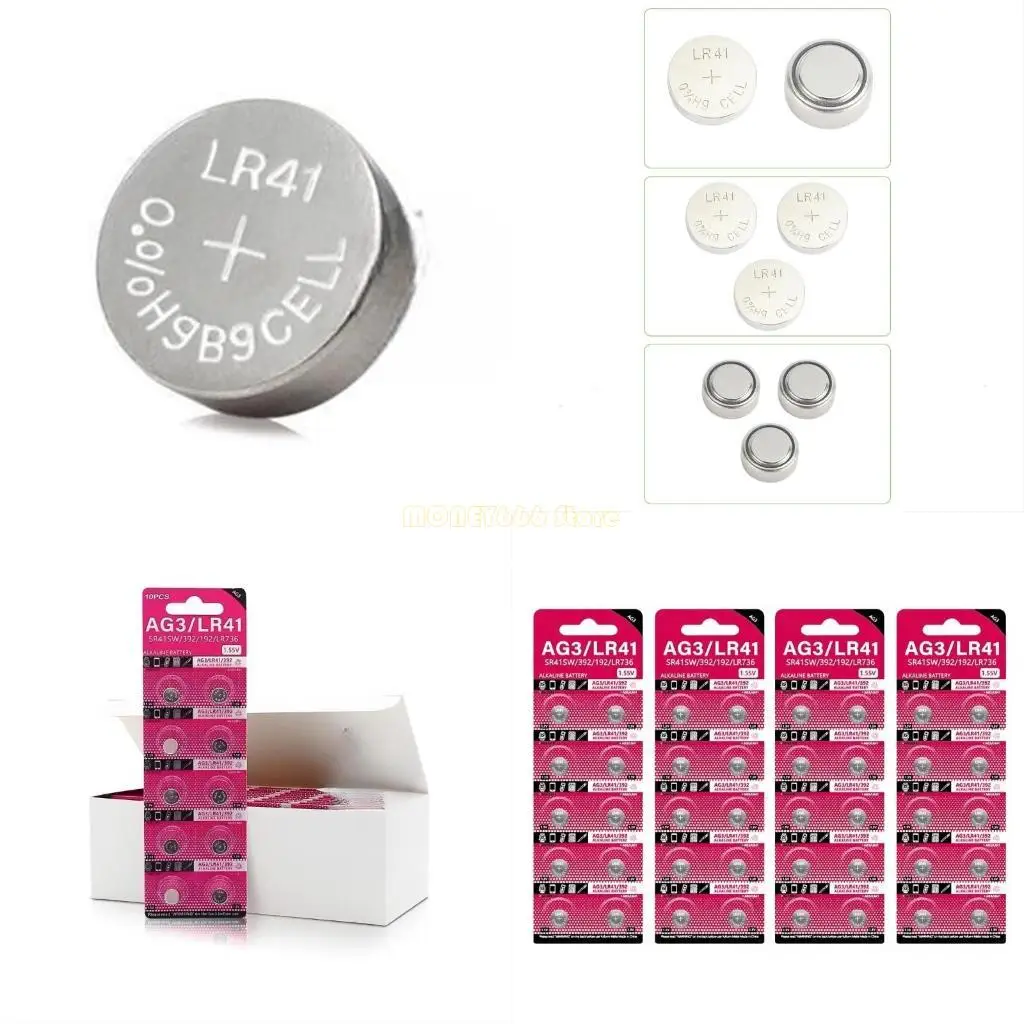 F62C AG3 1.55V زر البطارية بطاريات الخلية الليثيوم SR41 192 L736 384 SR41SW