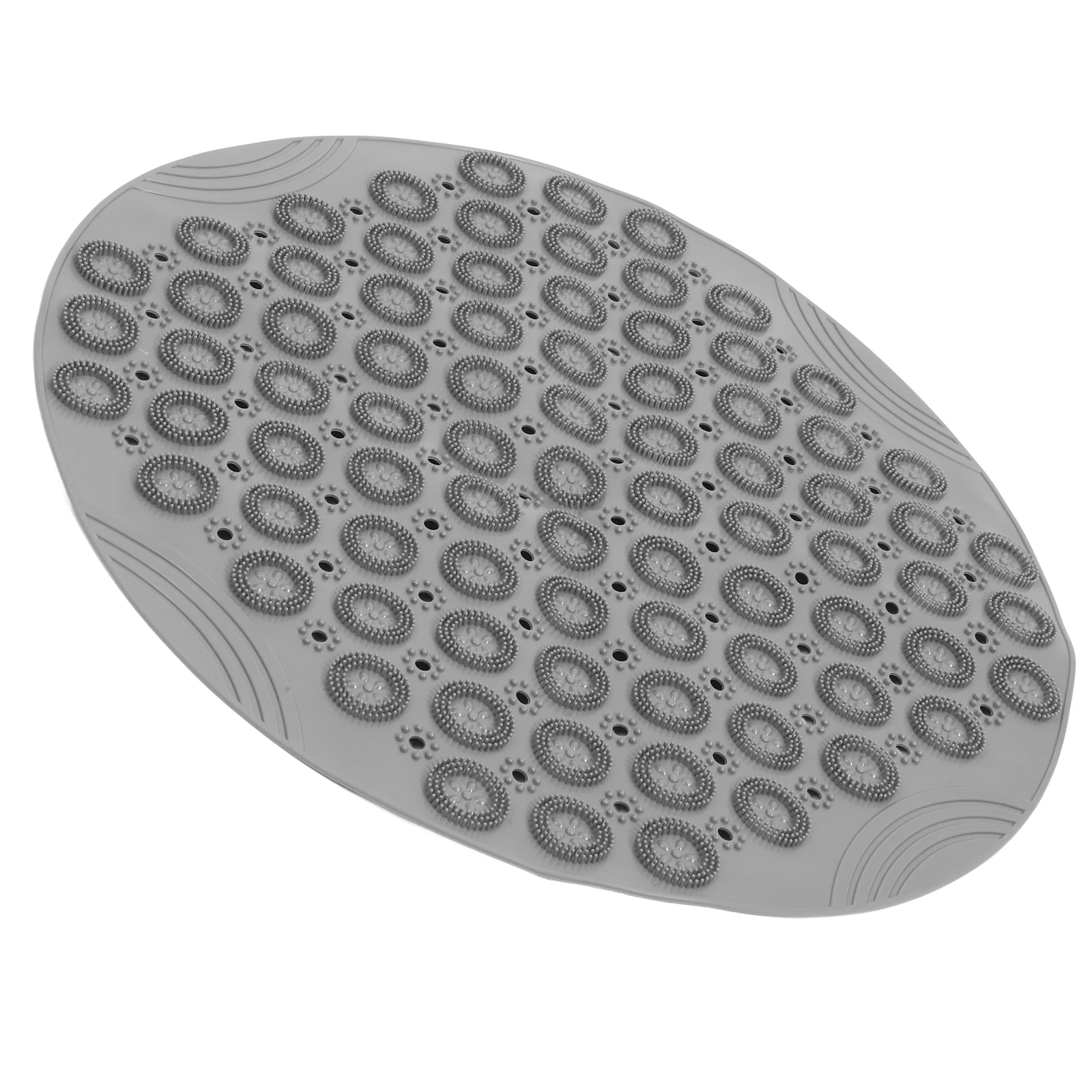 

Anti-Slip Bath Mat With Suction Cups Hollow Design Tpe Durable Non-Slip Shower Floor Mat Bathroom Perfect Gift For Family