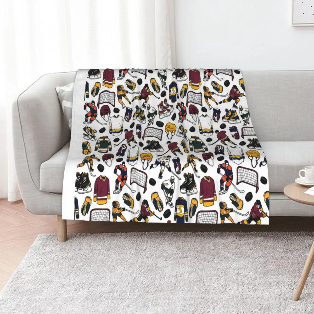 

ice hockey equipment blanket Love Ice Hockey TTA Throw Blanket Weighted Bed linens Hairy Travel Blankets