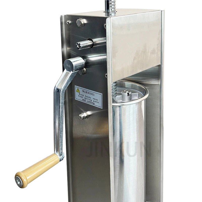 5L Stainless Steel Homemade Sausage Stuffer Meat Processing Machinery for Filling Sausage for Restaurants and Food Shops
