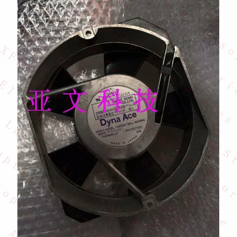 D  1pcs  FOR Sanyo 109S383 230V 0.15 / 0.12A 17251 aluminum frame AC cooling fan