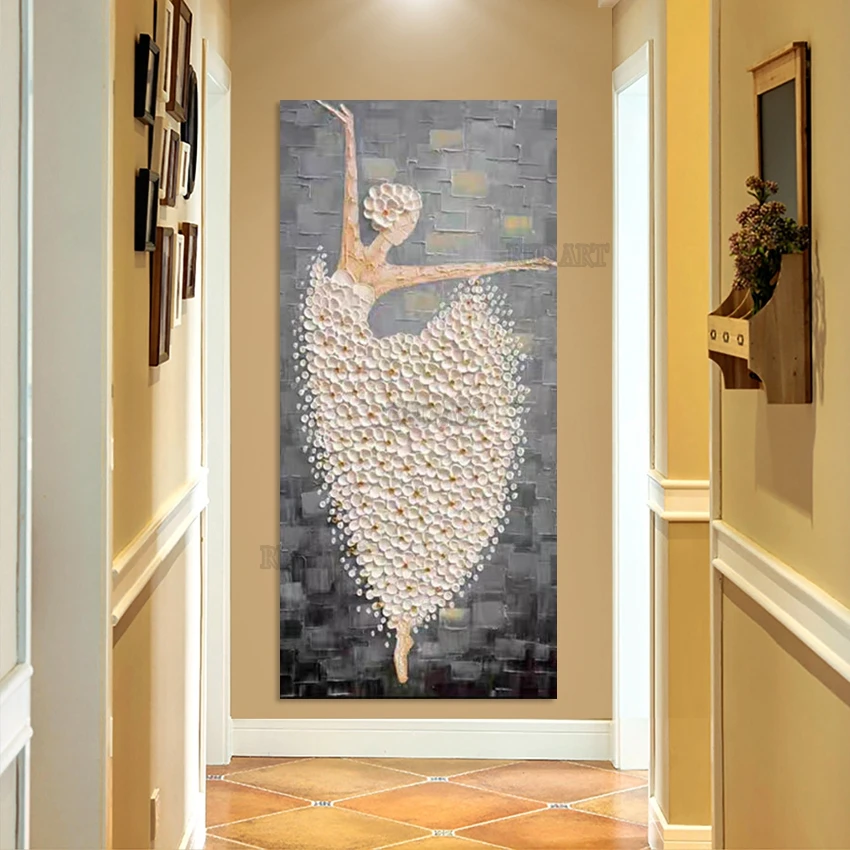 girl-dancing-ballet-large-wall-picture-hand-painted-pure-palette-knife-abstract-oil-painting-texture-canvas-luxury-artwork