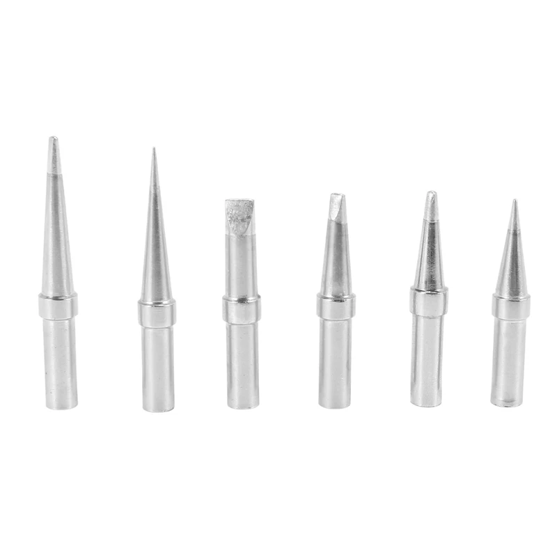 

Solder Tips 6Pcs ET Soldering Iron Replacement Tips For WES51/50,WESD51,PES51 / 50,WE1010NA WCC100 LR21 ET Tip Series (6PCS-01)