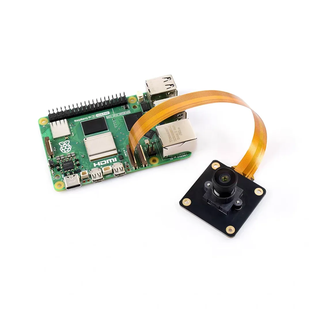 Raspberry Pi 5/4B IMX296 Camera Module 1.6 megapixel M12 Global Shutter Black and White Camera