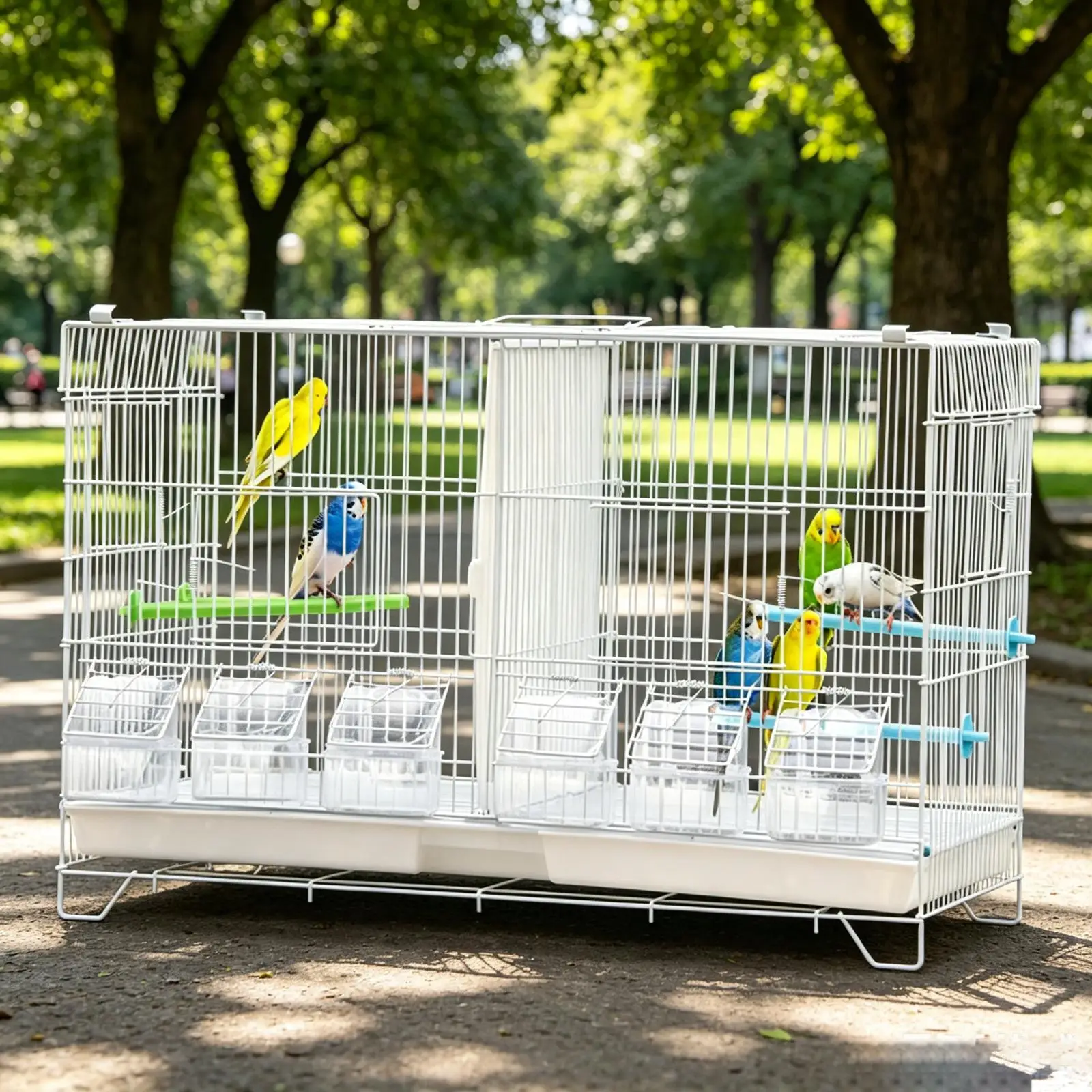 

Parrot Cage Metal Durability Pet Supplies Practical Easy to Use Bird Cage Parrot House Birdcage for Parakeets Cockatiel Canaries