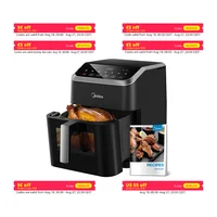 Freidora de aire Midea 7L ventana