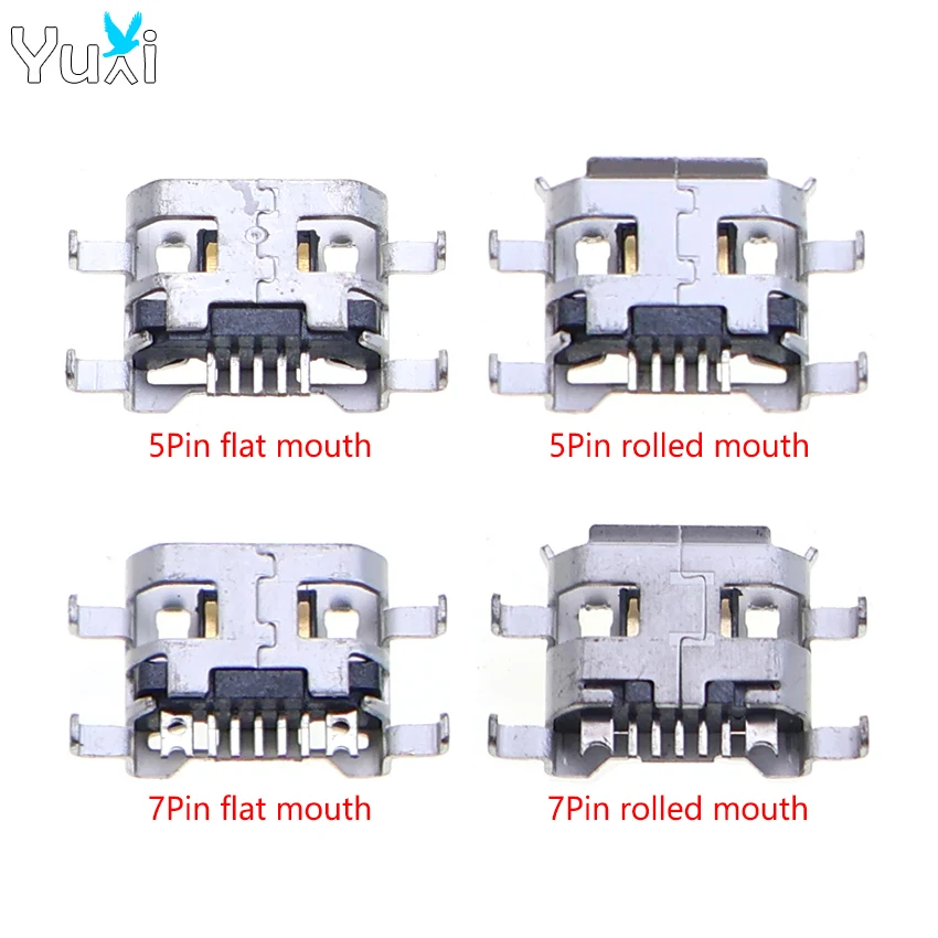 YuXi 1 Piece Micro USB Jack 5Pin 7Pin Female Connector For Mobile Phone Charging Dock Socket Charger Plug