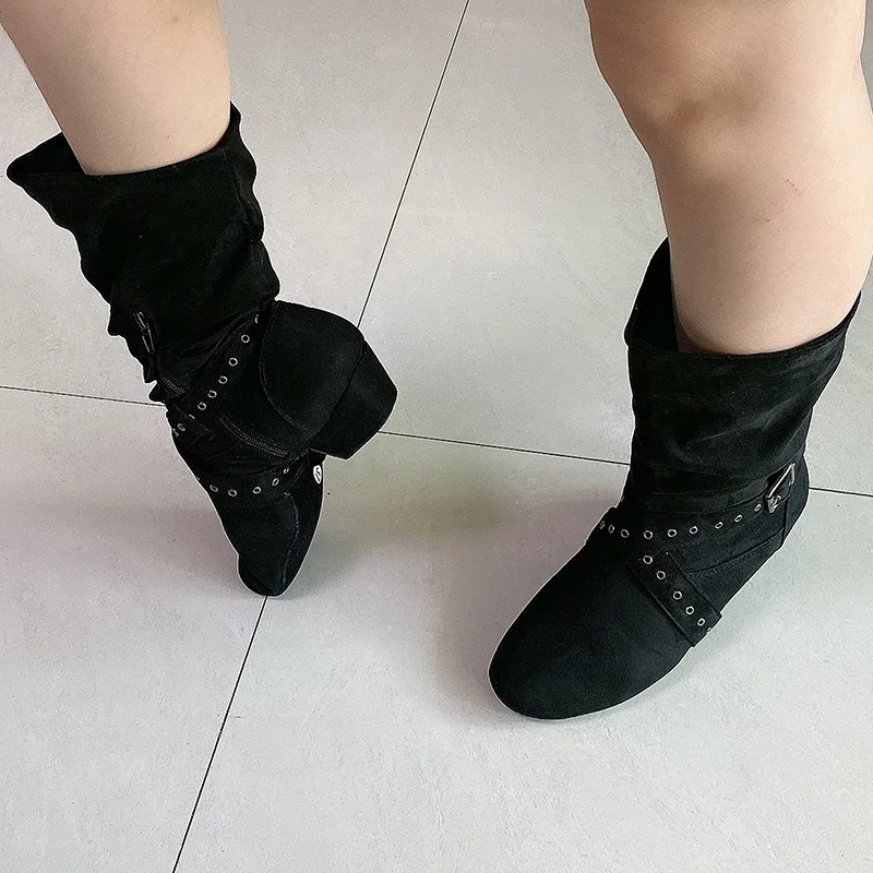 Venus lure Customized Heel Practice Latin Dance Boots Shoes Women Flat Various Colors Soft Bottom Warm up Boots for Dance