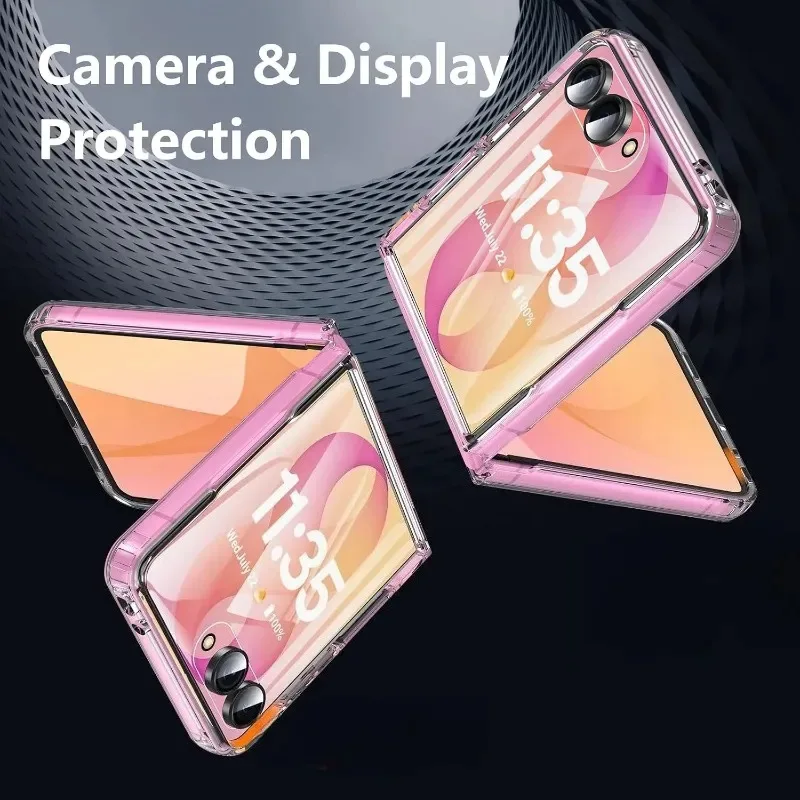 Skinlee For Samsung Galaxy Z Flip 8 5G Clear and transparent magnetic silicone soft shell For Samsung Galaxy Z Flip 8 5G Casing