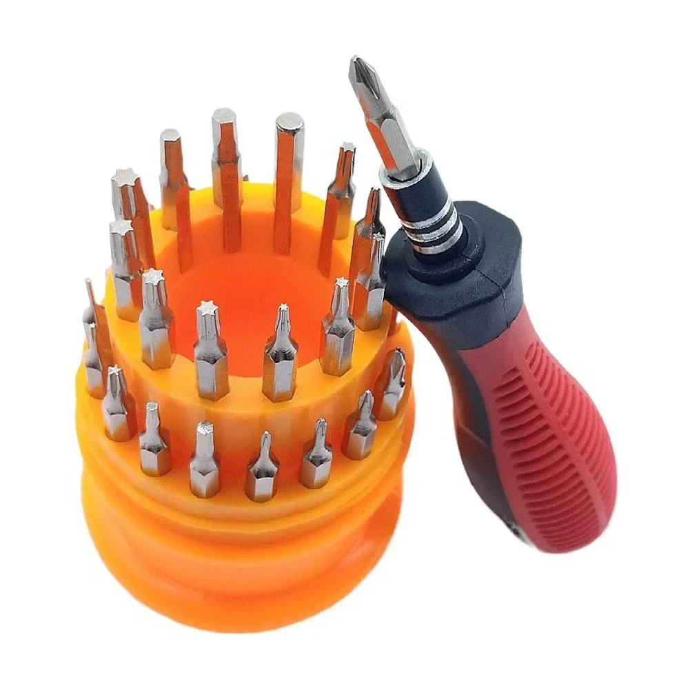 1set Key Tools Kit Trox Hex Cross Flat Round Five-star Precision Screwdriver Torx Bits Kit For Computers Telephone Repair Tool