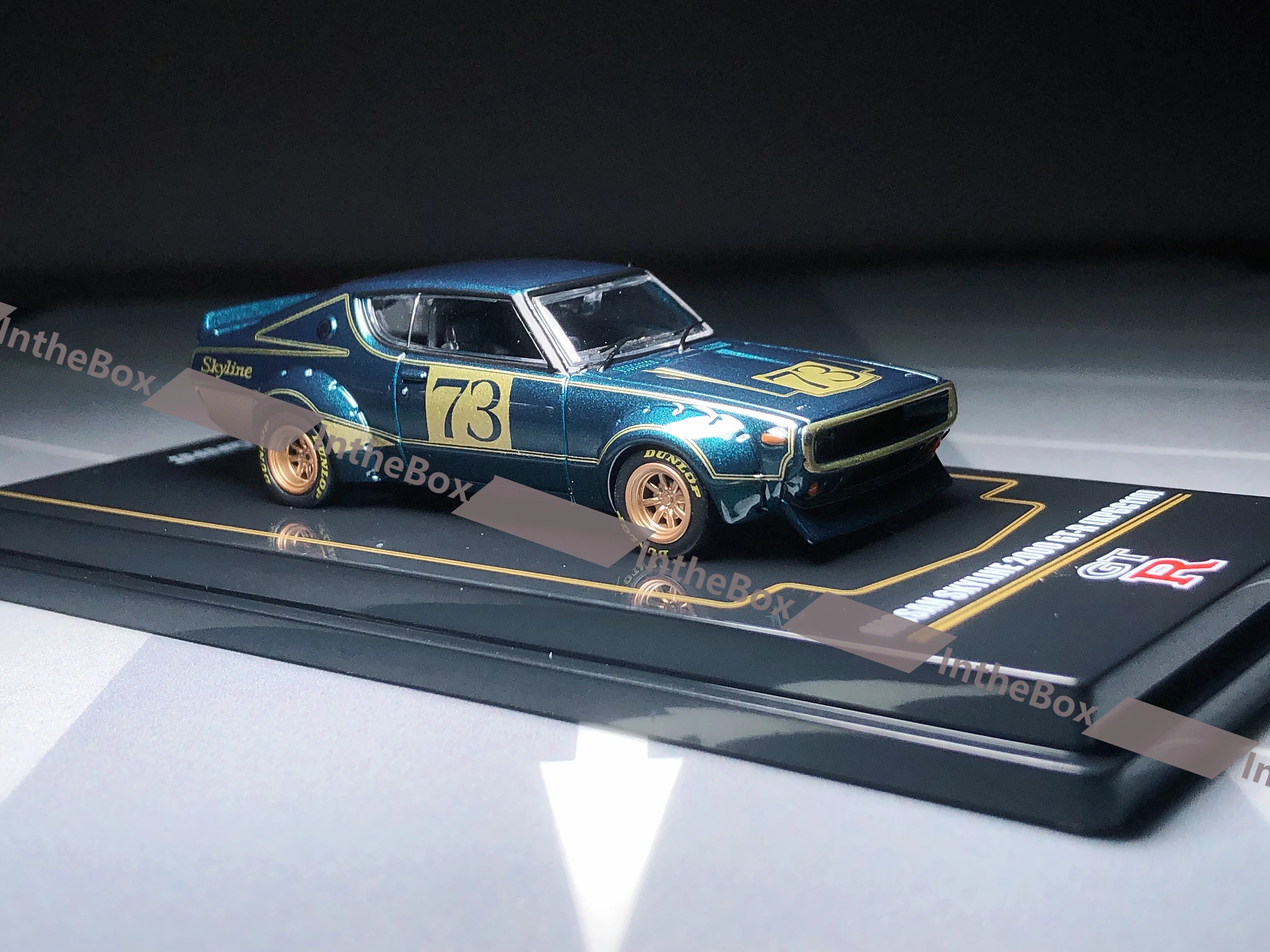 Inno64 1/64 Skyline 2000 GT-R KPGC110 Racing Concept Green Diecast Model Car Collection Limited Edition Hobby Toys