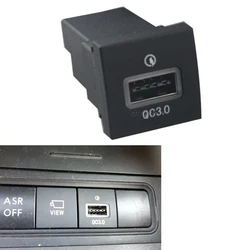 12V/24V Quick Car Charger Socket Cigarette Lighter QC3.0 PD USB Interface Adapter For Volkswagen Jetta 5 MK5 Scirocco Golf 06-12