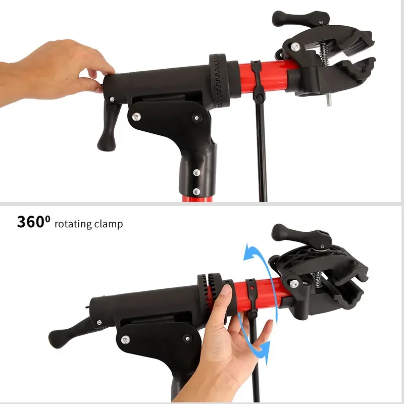 Aluminum Alloy Repair Rack Bicycle Foldable Quick Repair Rack Adjustable Road Bike Repair Tool Bicycle