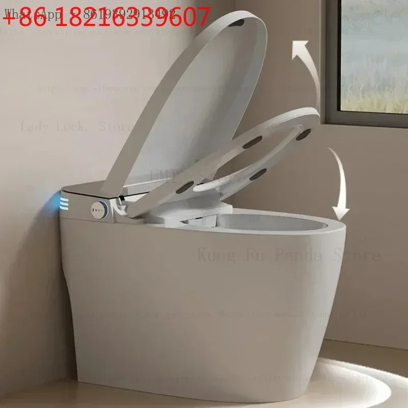 Kung Fu Panda Smart Toilet, Automatic Intelligent WC Mode Bidet, S Trap, Modern Sanitary Ware, Auto Open Flush, with Remote
