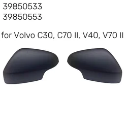 39850553 39850533 For Volvo C30 C70 S40 S80 V50 V70  Car Replacement Rearview Side Mirror Cover Wing Cap Exterior Door Case Trim