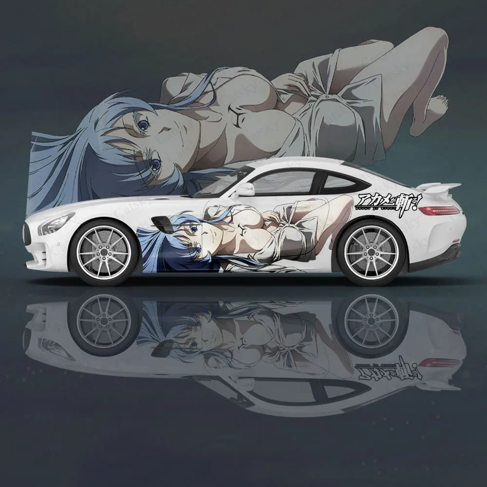 Akame ga Kill 2pcs Car Body Sticker for Universal Large Car Decal Car Side Sticker for Car Sticker Decal Stickers