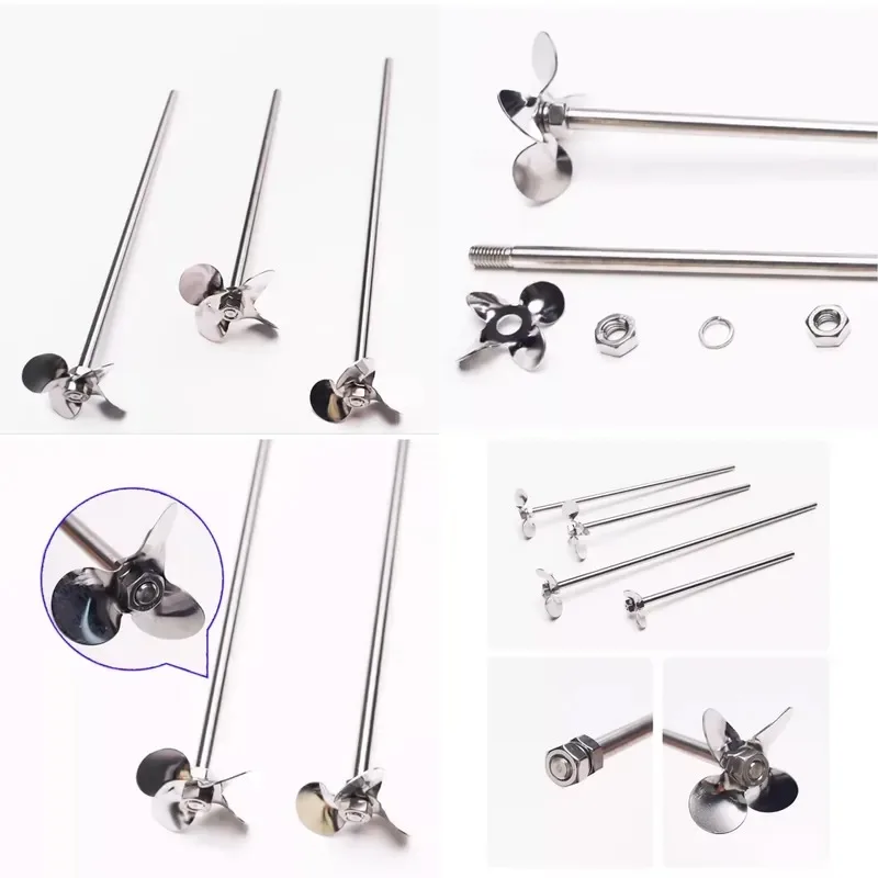 Laboratory 304 Stainless Steel Stirring Paddle with Three Blades
