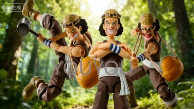

В наличии: Оригинальный коллекционный набор моделей Bandai One Piece SHF Usopp Romance Dawn, готовая модель аниме-фигурки