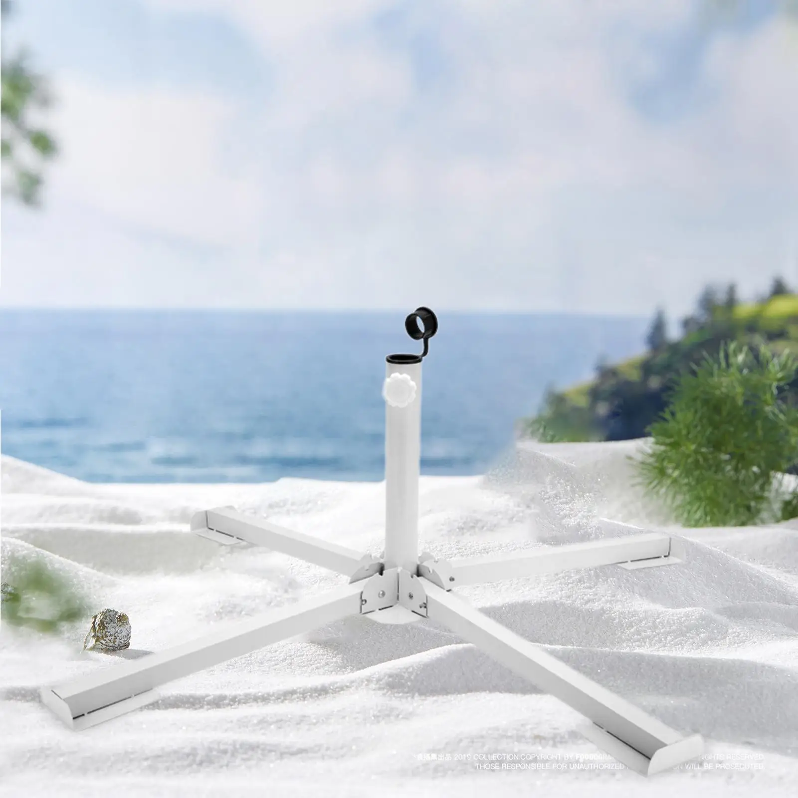 حامل مظلة الشاطئ قاعدة مظلة محمولة لشرفة ساحة الصيد العشبية #2