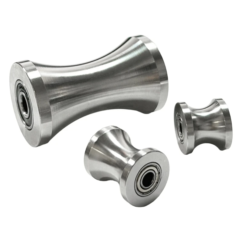 Steel U-Channel Pulley Wheel, 2-Bearing Guide Component for Factory and Warehouse Equipment Track Assemblies M4YD