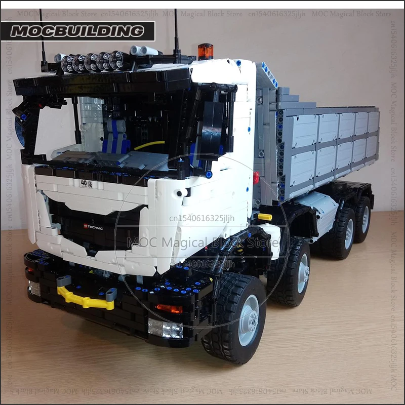 MOC Building Blocks Dump Truck 8x8 Technical Model Transportation Toys Technology Bricks Education Creative Toys Collection Gift