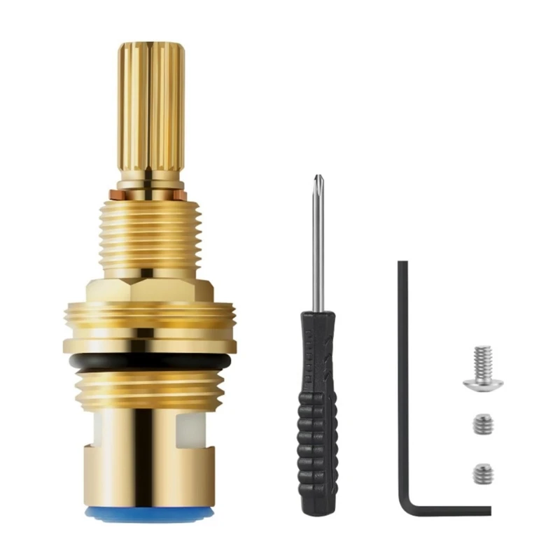 Ceramic Faucet Valves set Brass Faucet Diverter Valves Universal Fit Homes Upgrades