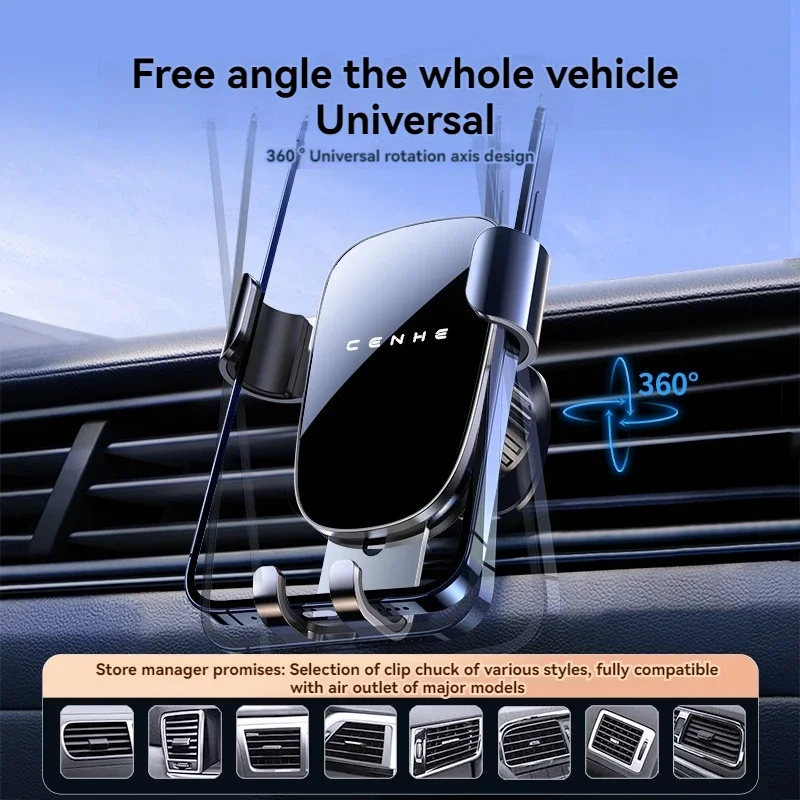 C09 Gravity Car Phone Holder Air Vent Mount Cell Phone Holder in Car Mobile Support For iPhone 13 12 Xiaomi Universal GPS Stand