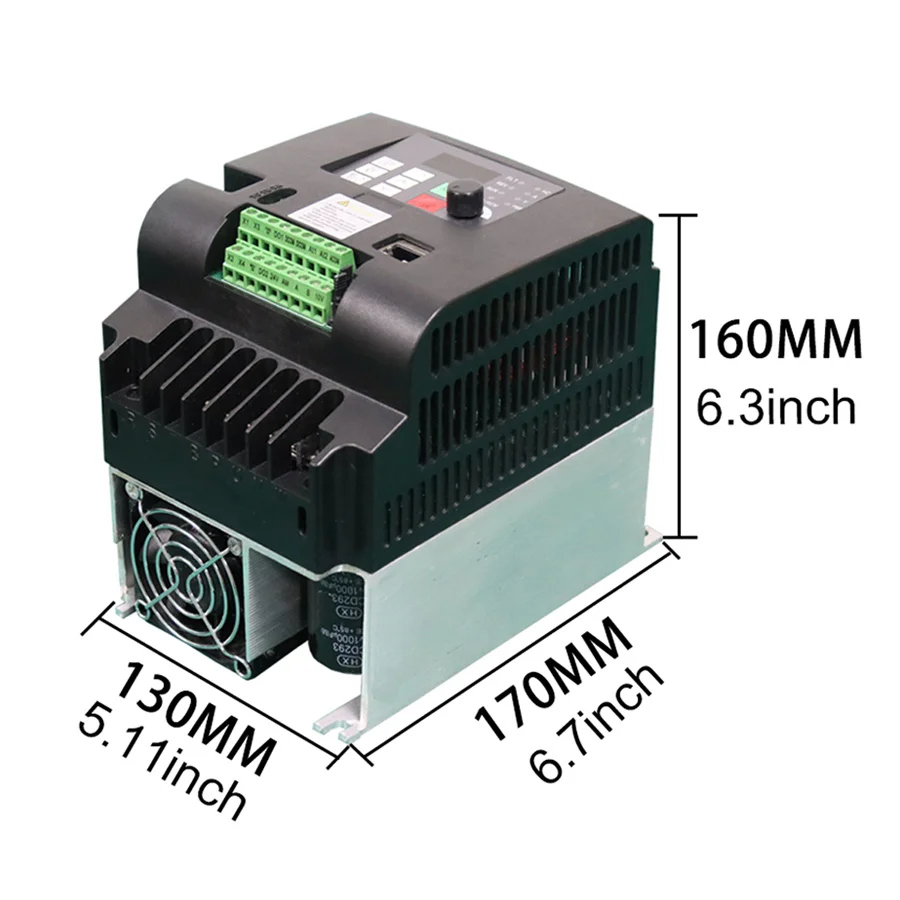 Imagem -05 - Inversor de Frequência ca de Vfd 5.5kw 7.5kw 220v Ímã Permanente Motor Síncrono Monofásico Entrada 220v Fases Saída 220v Pmsm