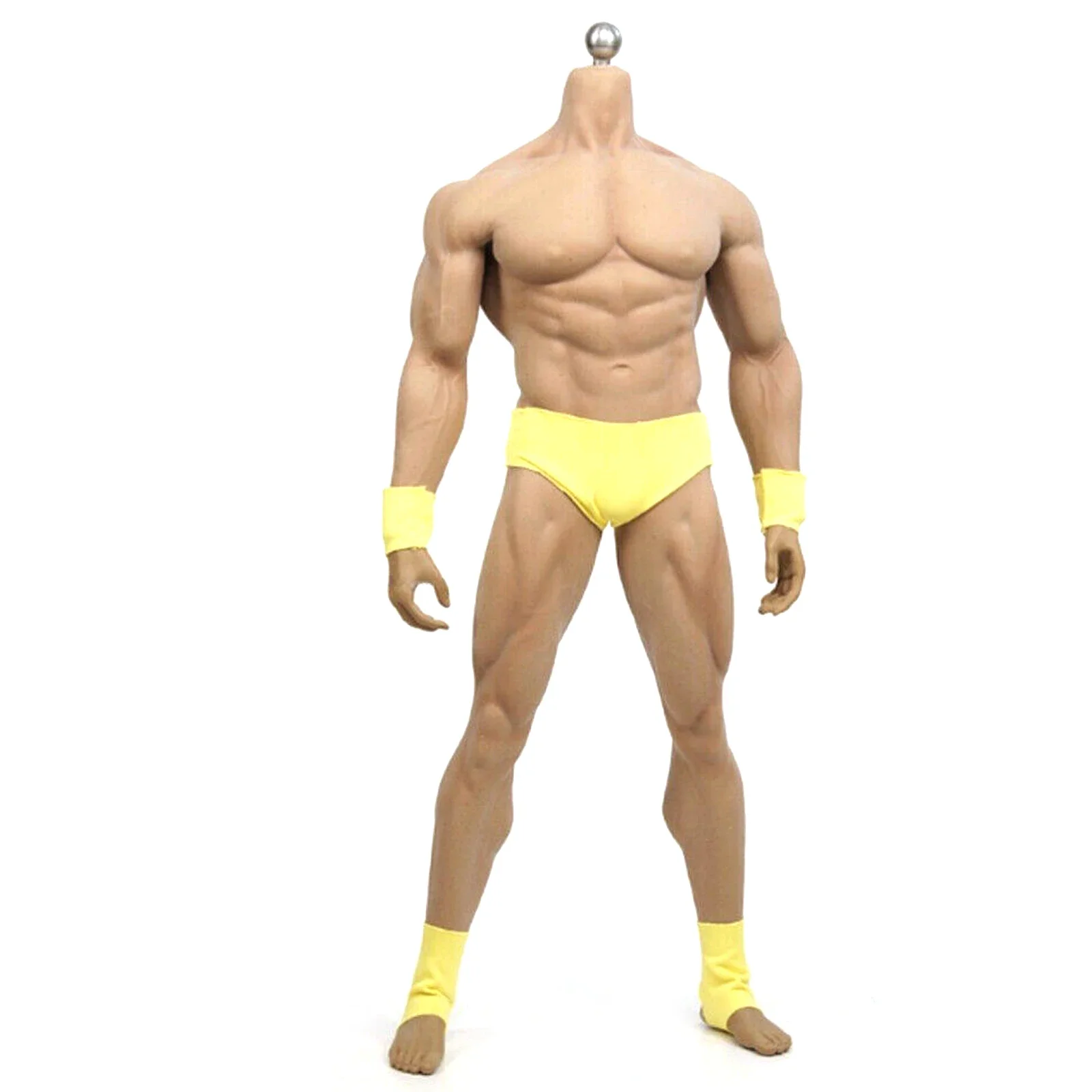 

New M34 1/6 Headless Male Seamless Muscular Body with Steel Skeleton Suntan glue Physics Body Model Action Figure Dolls Models