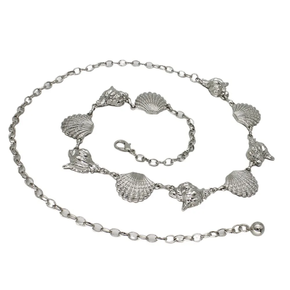 

Creative Snail Bohemian Waist Chains Belly Chain Jewelry Dress Belt Chains Silver Waistband Shell Body Chain Belly Dance