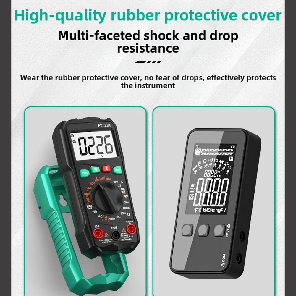 True RMS Meter Digital Multimeter For Safe Operation In Tough Conditions Multilingual Manual Included Automatic Power Off