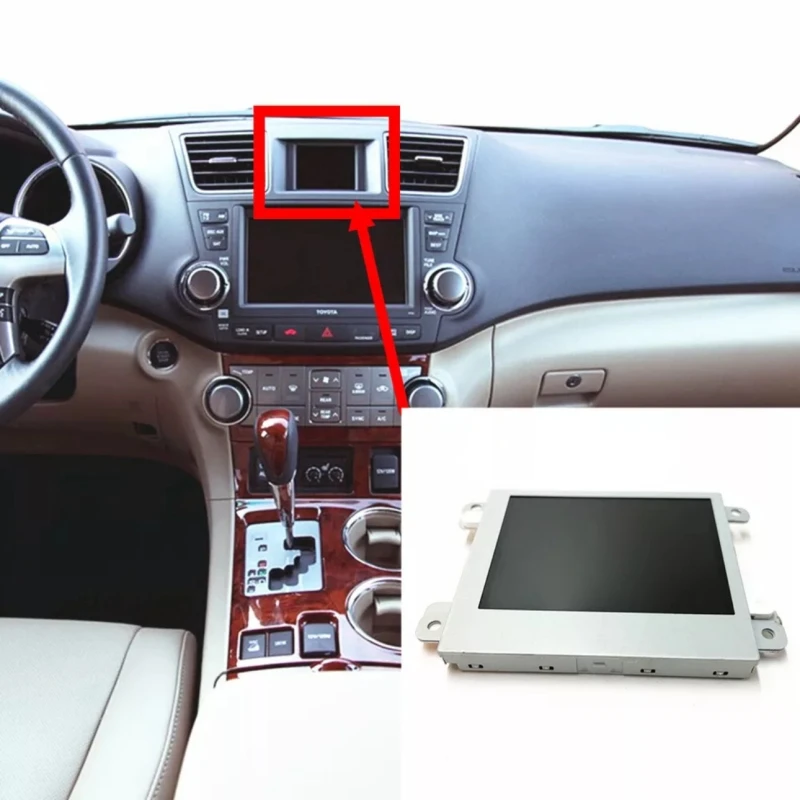 SP Front Dash Mounted Information LCD Display Screen for Toyota Highlander 2011-2013