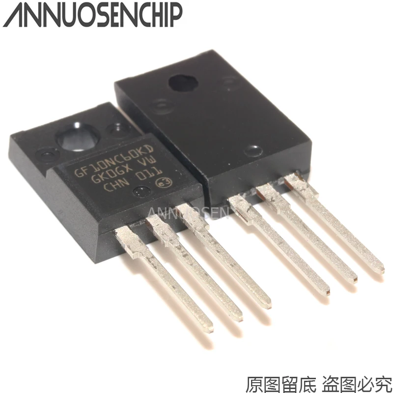 10PCS New and Original GF10NC60KD GF10NC60 10NC60  TO-220F   STGF10NC60KD