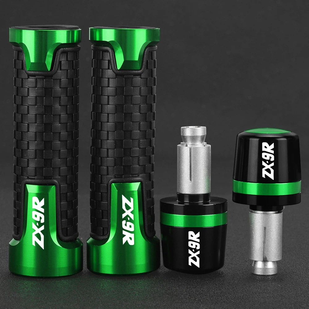 Motorcycle CNC Aluminum Handlebar Grips Slider Cap Plug Hand Bar End For kawasaki ZX9R ZX 9R ZX-9R 1998 1999 2000 2001 2002 2003