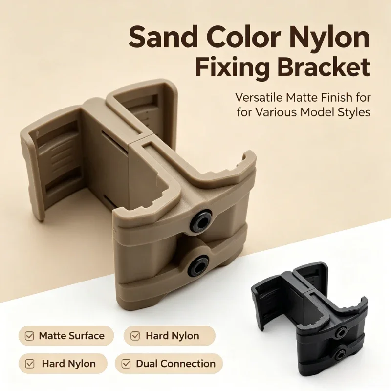 Wear Resistant Molded Nylon Dual Holder Connector Multi Color Optional Hobby Handcraft Assembly Accessory