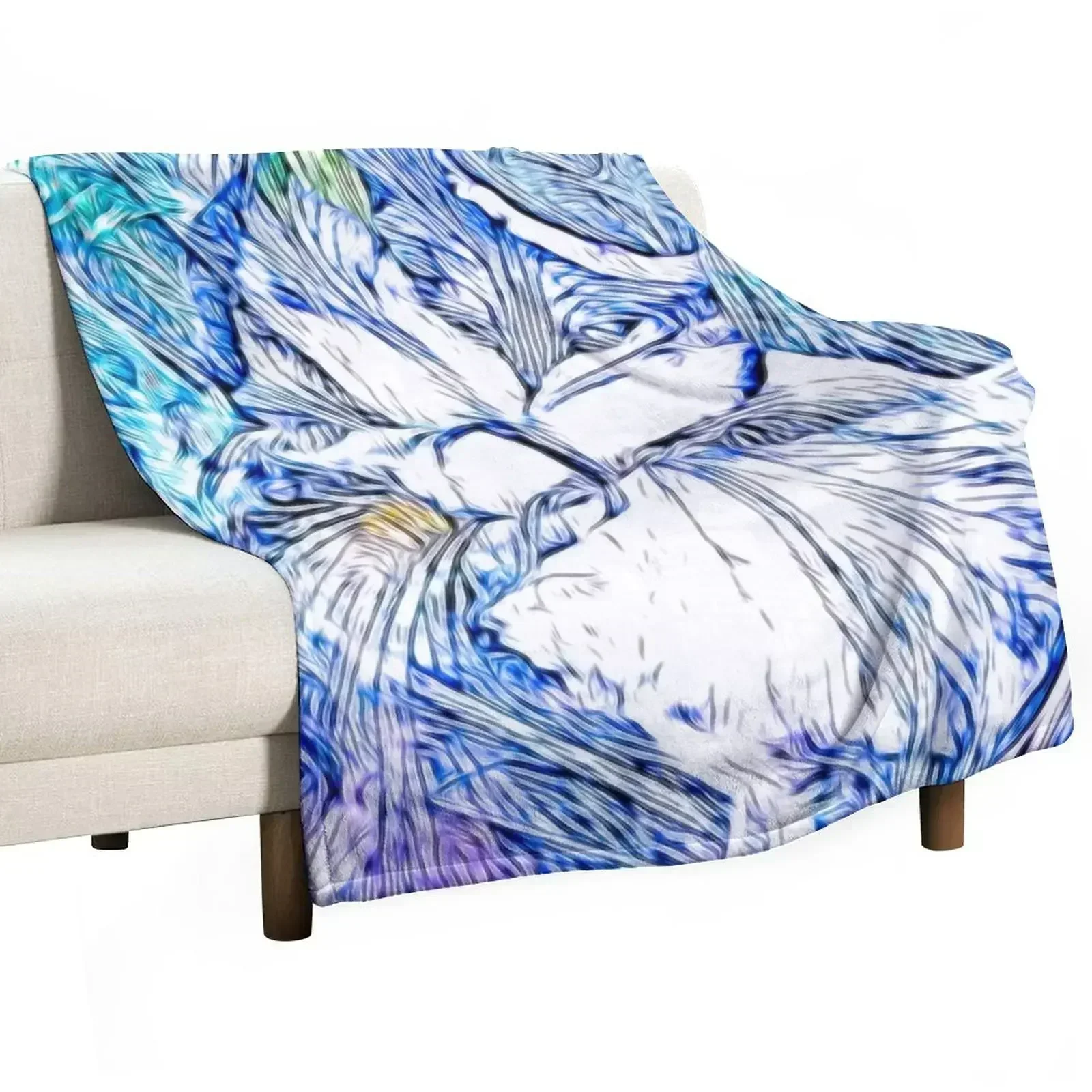 

The Iris In Abstract Art Throw Blanket Warm Weighted For Decorative Sofa For Baby Blankets