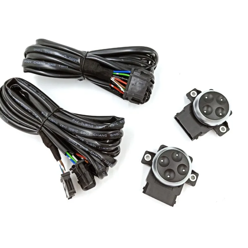 

Car seat electric waist support switch wiring harness, control system, manual change electric upgrade