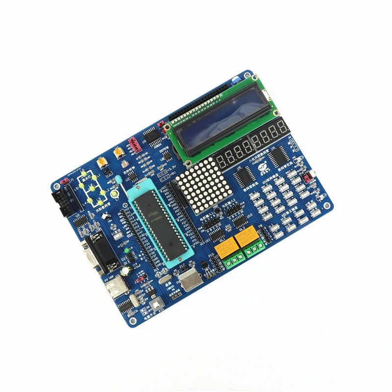 Imagem -03 - Kit Placa de Desenvolvimento Single-chip Kit Board Experimental Zero-based Entry At89s51 At89s52 51