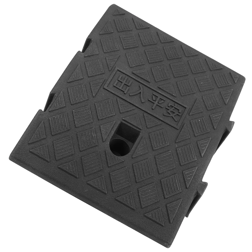 

Plastic Curb Slope Mat for Cars Portable Black Vehicle Wheelchair Ramps Durable Load Bearing Ramp Outdoor Car Use