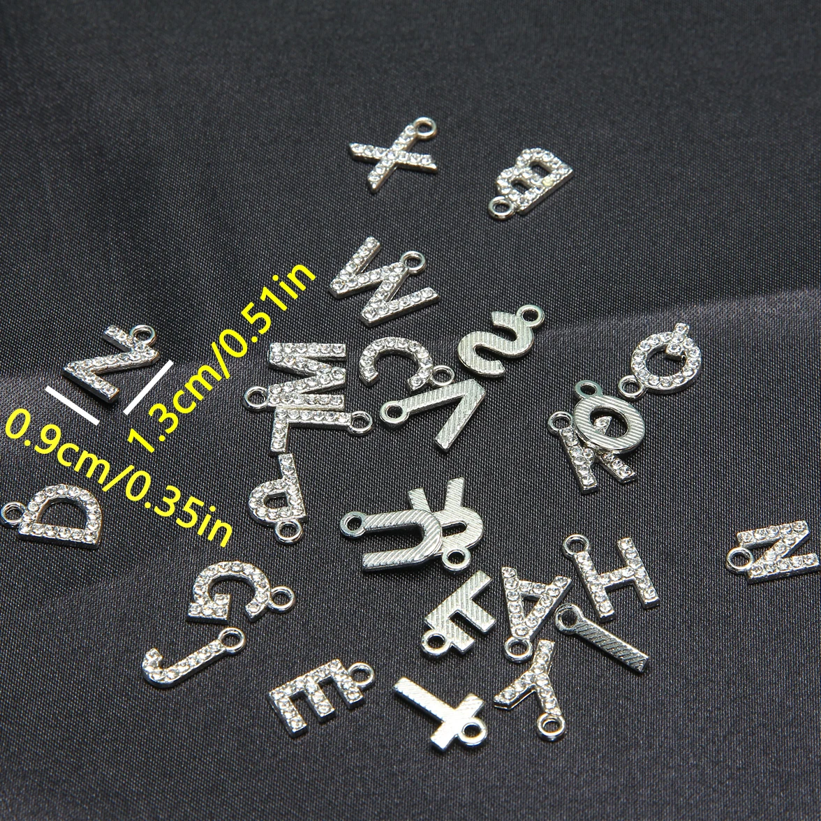 10pcs white K letter A-Z initials pendant DIY handmade jewelry pendant with accessories materialsFinding Jewelry