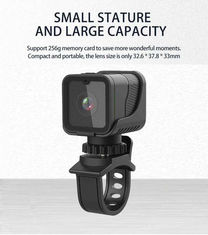 1080p high-definition portable sports mini camera with hotspot WiFi waterproof camera, motorcycle and bicycle driving recorder