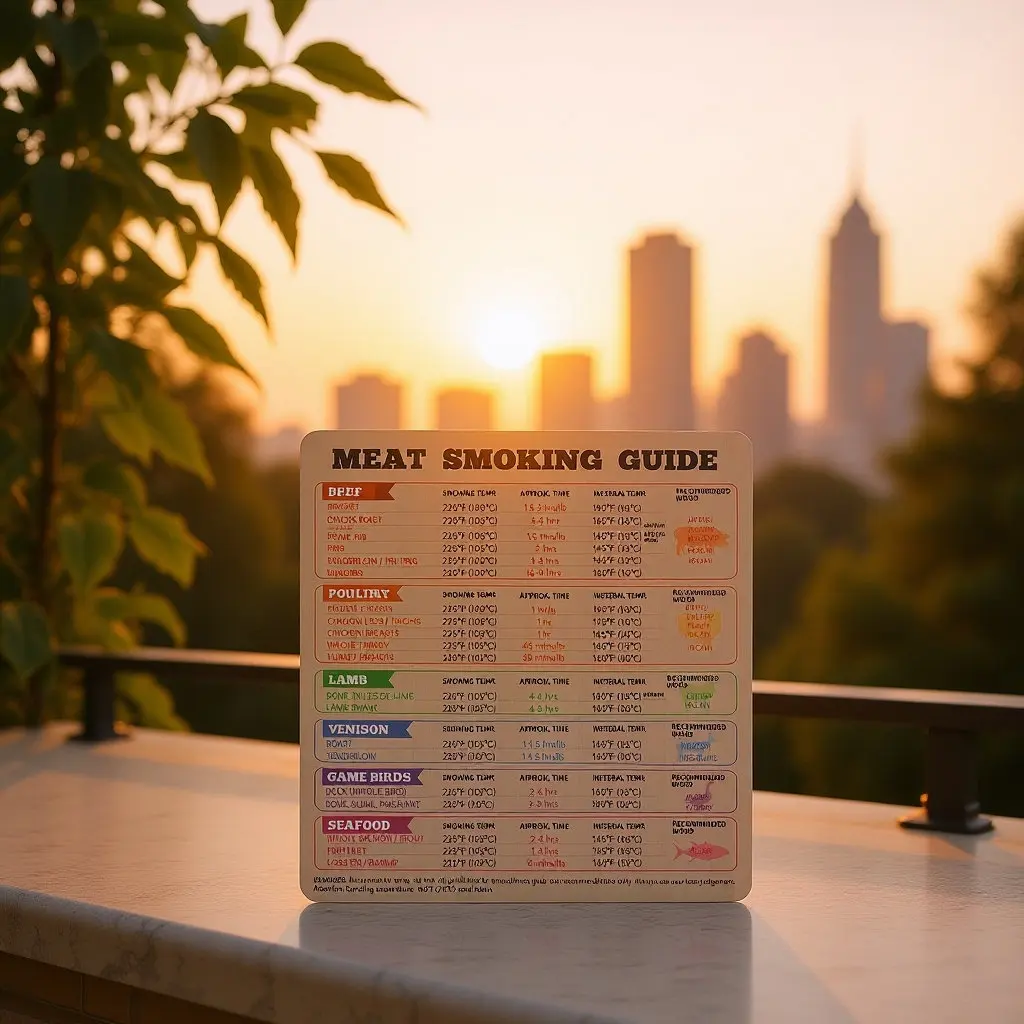 Tabla Magnética de Temperaturas para Barbacoa, Guía de Cocción de Carne en Inglés, Tabla de Ahumado de Carne, Imán para Refrigerador, Guía de Cocción para Parrilla