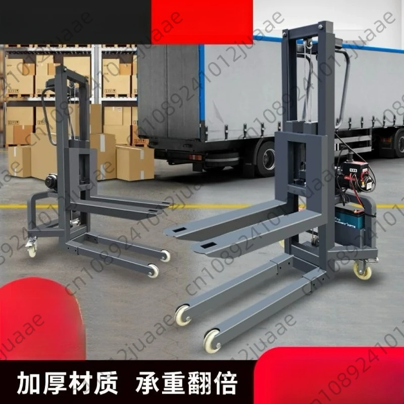 small Electric forklift portable loading and unloading truck warehouse lifting stacker