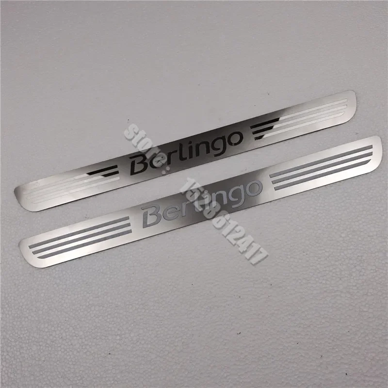 

for Citroen Berlingo B9 MK2 II 2008~2020 Door Sill Scuff Plate Kick Guard Pedal Threshold Step Protector Stainless Accessories