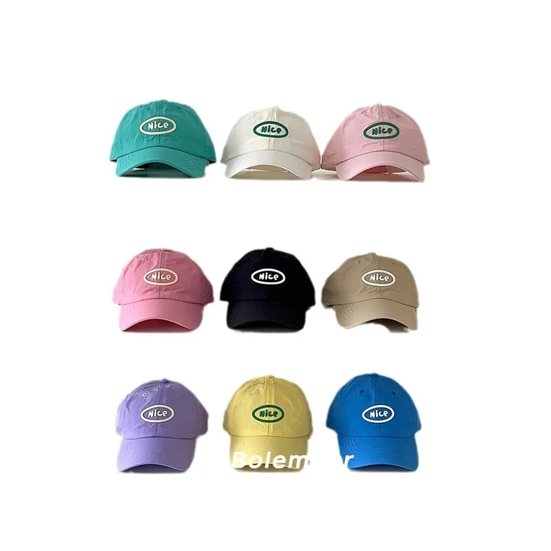 Summer Baseball Cap Quick Dry Baby Duck Peaked Cap Letter Embroidery Boys Girls Children Outdoor Sun Protection Hat - view 5