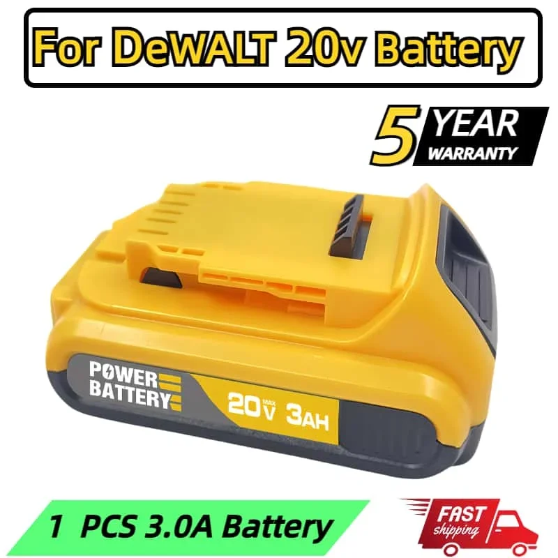 

20V Original For Dewalt 18V 12.0Ah DCB200 B205 DCB201 DCB206 DCB204 Replacement Lithium Battery DCB184 DCB182 DCB180 DCB181 DC