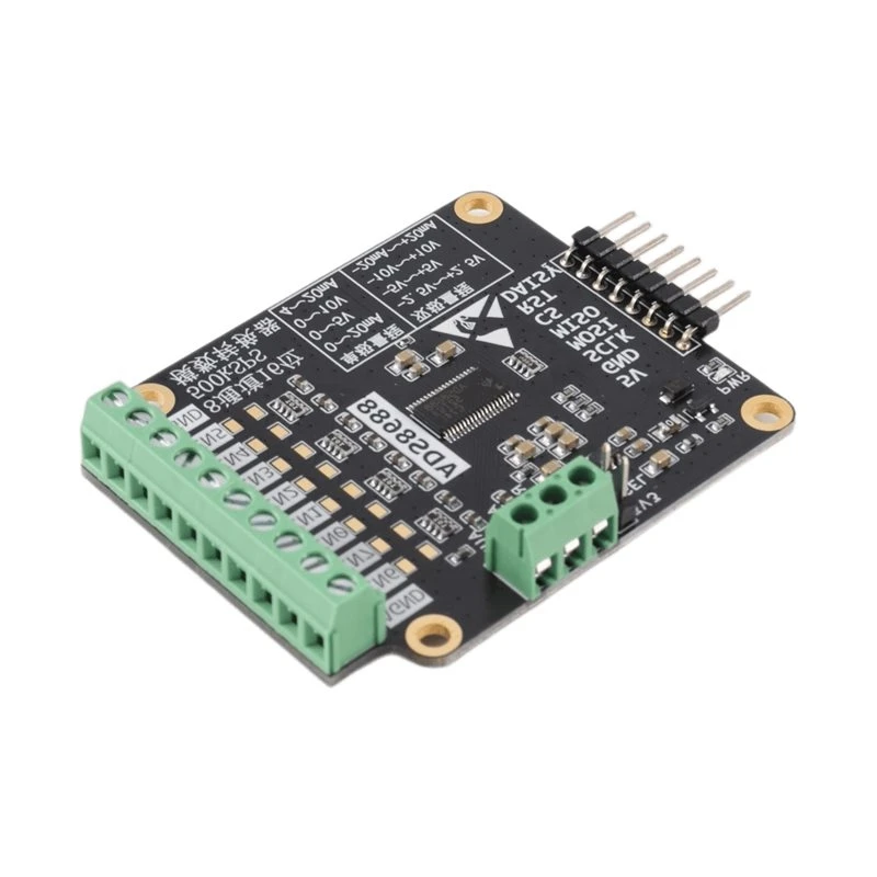 [NEWA76K!】 1 Pcs ADS8688 Module, 8-Channel 500KSPS 16-Bit Analog-To-Digital Conversion Module, Single And Bipolar Voltage