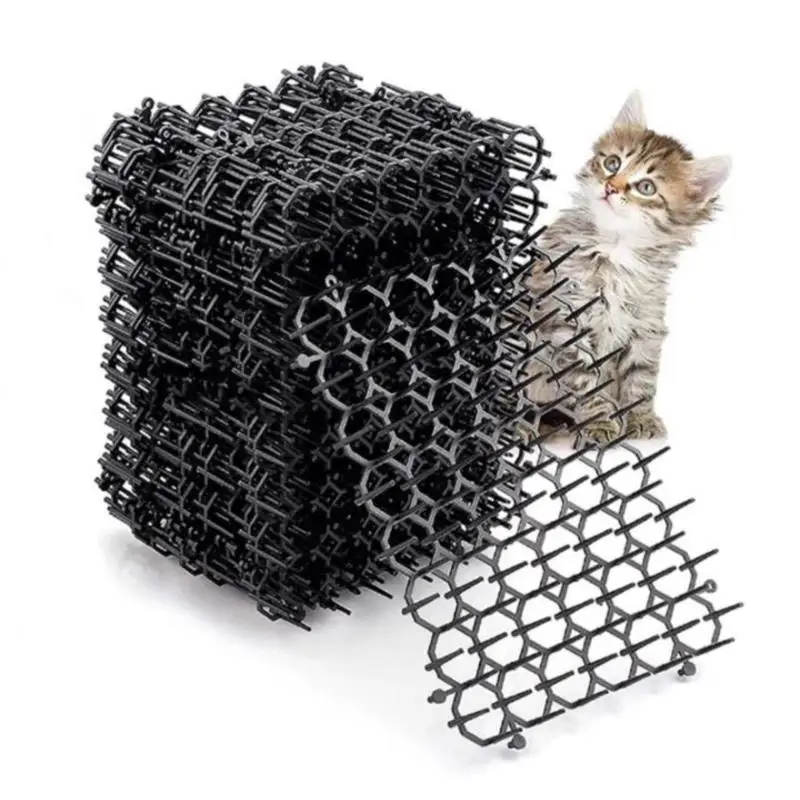 Gardening Cat Scat Mat Repellent Mat Anti-Cat With Prickle Strips Spikes Straps Deterrent Keep Cat Dog Away Digging Pet Supplies