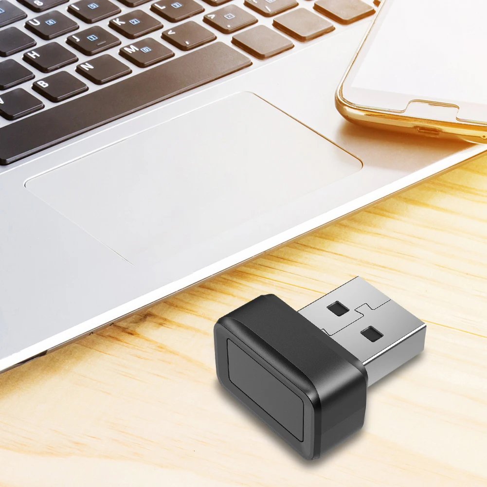 Lector de llaves de huellas dactilares USB FIDO U2F, escáner biométrico de huellas dactilares, Windows Hello, Anti-Spoofing, Mini llave de Seguridad Biométrica Dongle