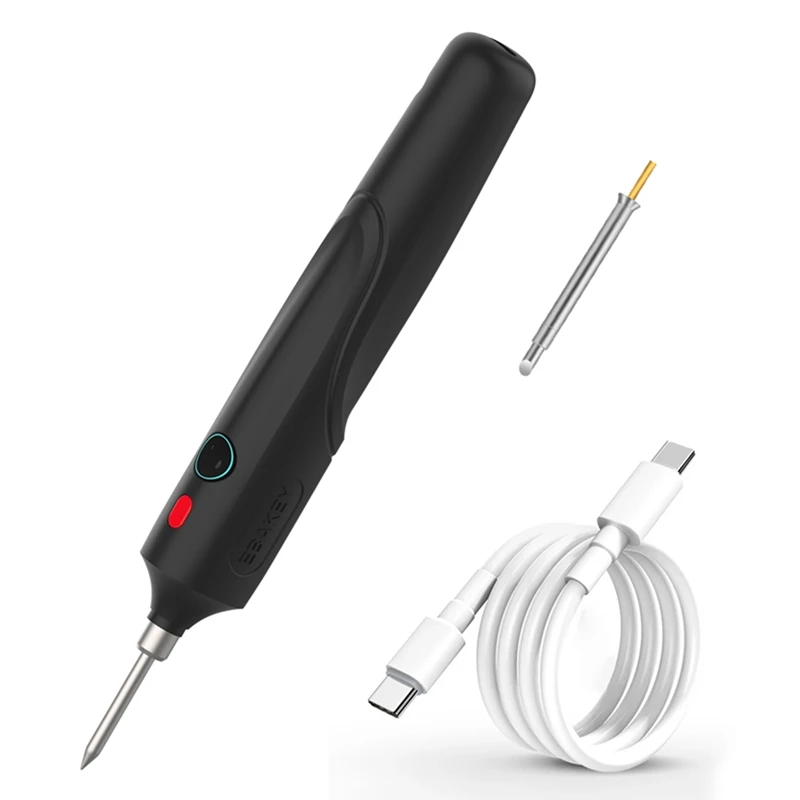 8W-15W USB Soldering Iron Adjustable Temperature Ceramic Core Heating Portable Home Soldering Solder Repair Tool